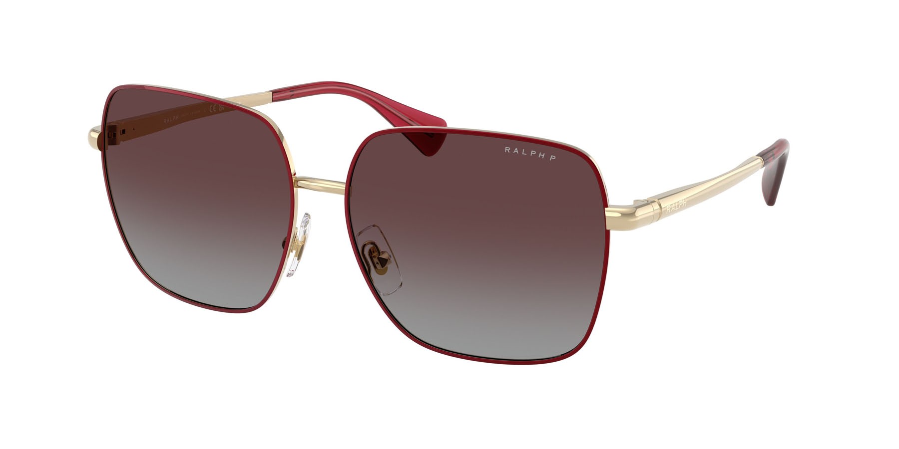 Sunglasses Ralph RA 4142 (936662) color bordeaux shape square lenses violetto sfumato
