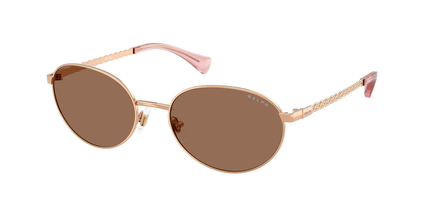 Sunglasses Ralph RA 4148 (942773) color oro rose shape oval lenses marrone