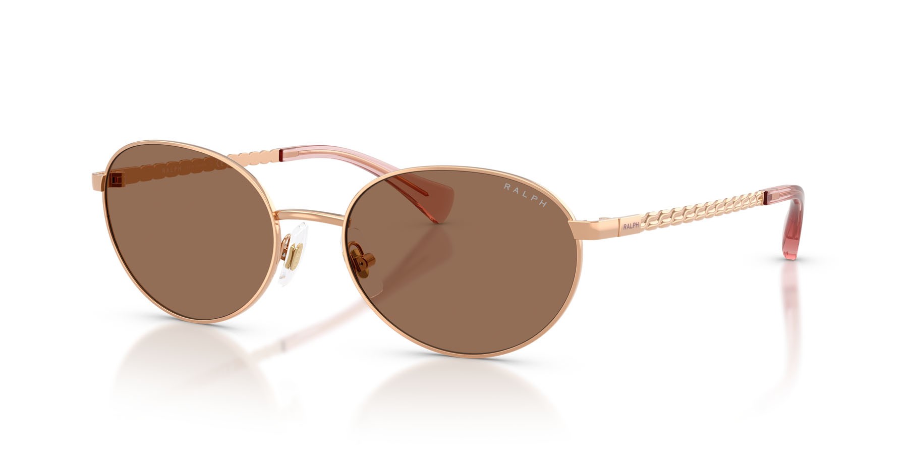 Sunglasses Ralph RA 4148 (942773) color oro rose shape oval lenses marrone