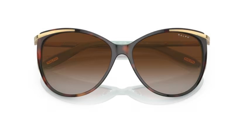 Sunglasses Ralph  RA 5150 (601/3B) color havana on acquamarine shape cat eye lenses marrone sfumato