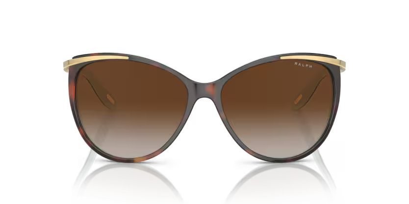 Sunglasses Ralph  RA 5150 (601/3B) color havana on acquamarine shape cat eye lenses marrone sfumato