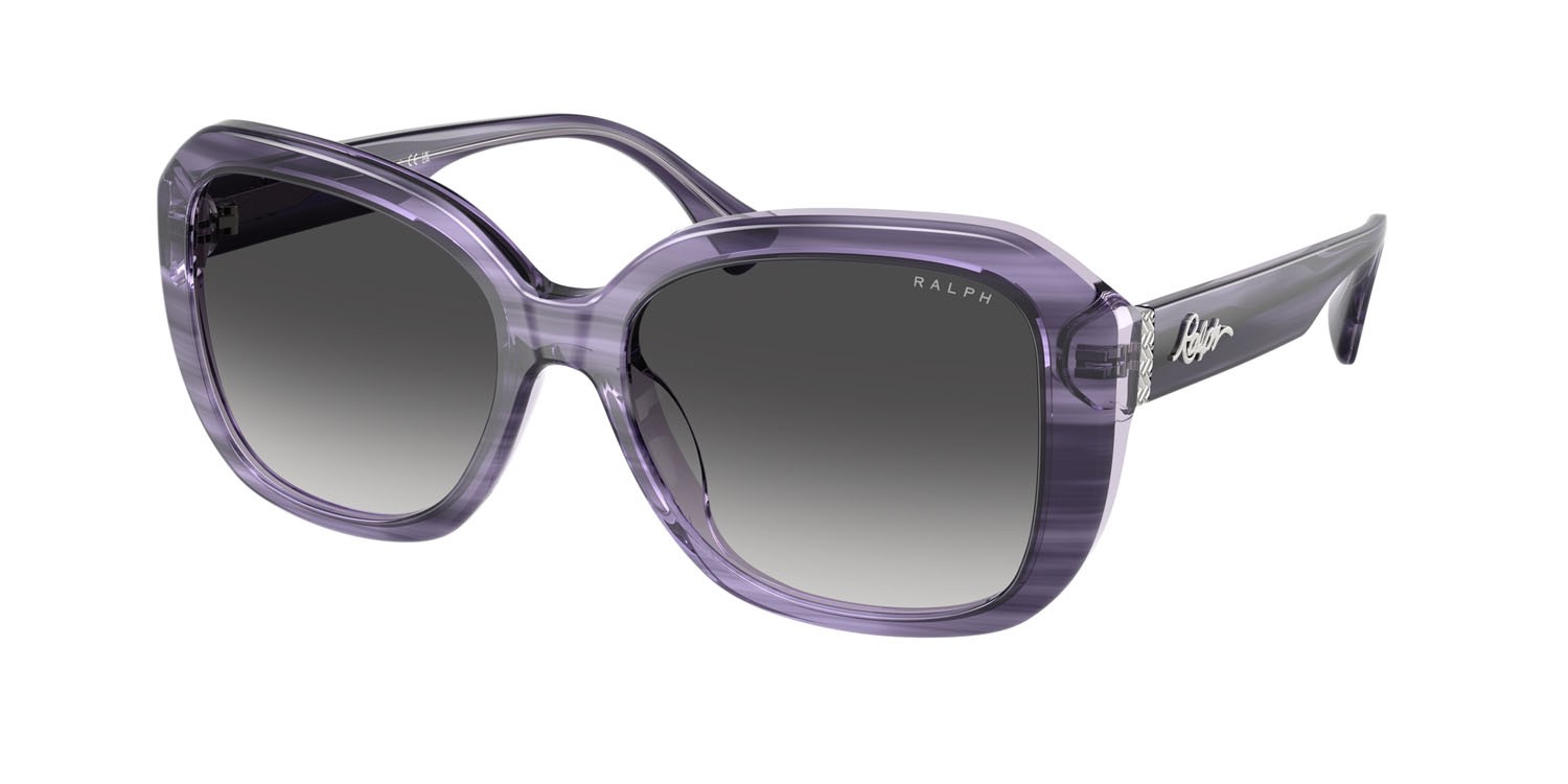 Sonnenbrillen Ralph RA 5321U (62218G) farbe viola perlaceo/viola chiaro form quadratisch gläser grigio sfumato