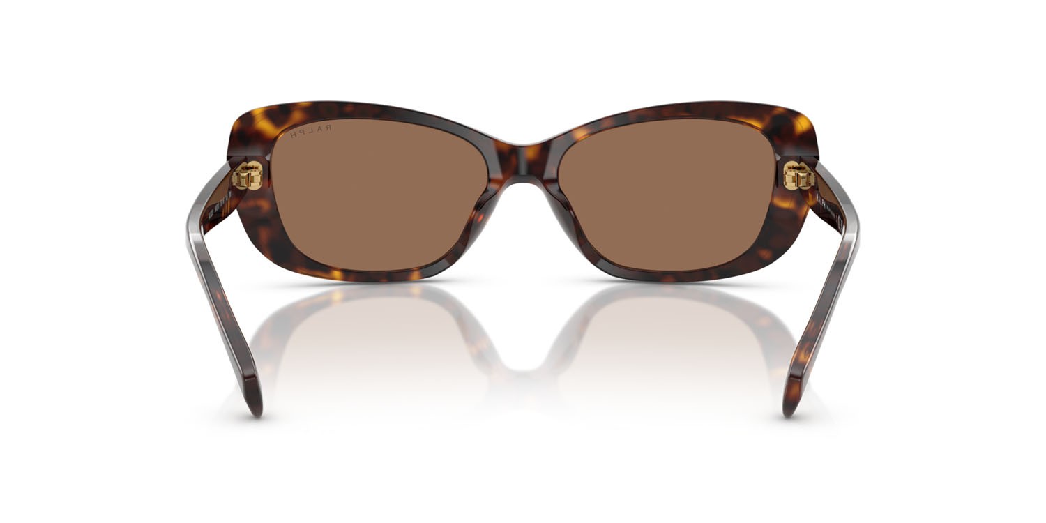 Occhiali da sole Ralph RA 5322U (500313) colore havana scuro lucido forma rettangolare lenti marrone