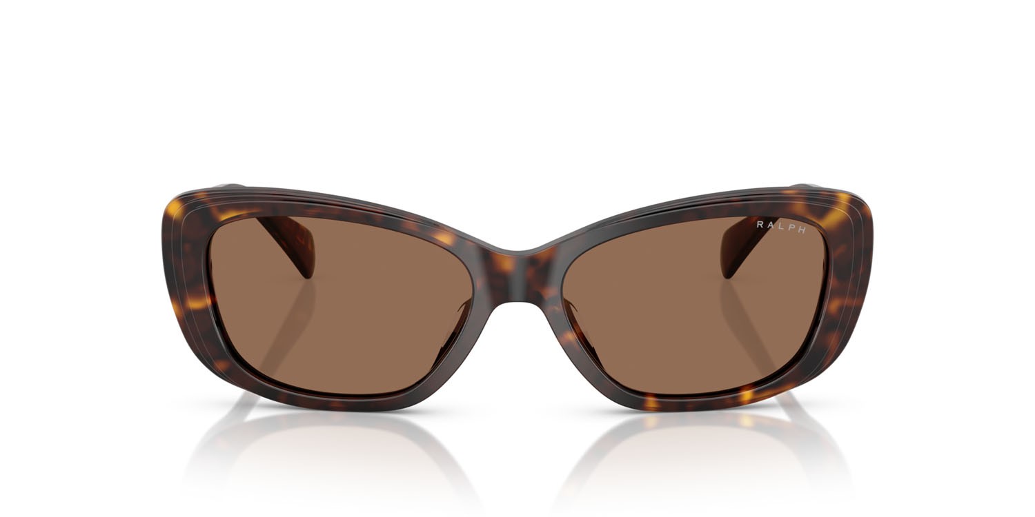 Occhiali da sole Ralph RA 5322U (500313) colore havana scuro lucido forma rettangolare lenti marrone
