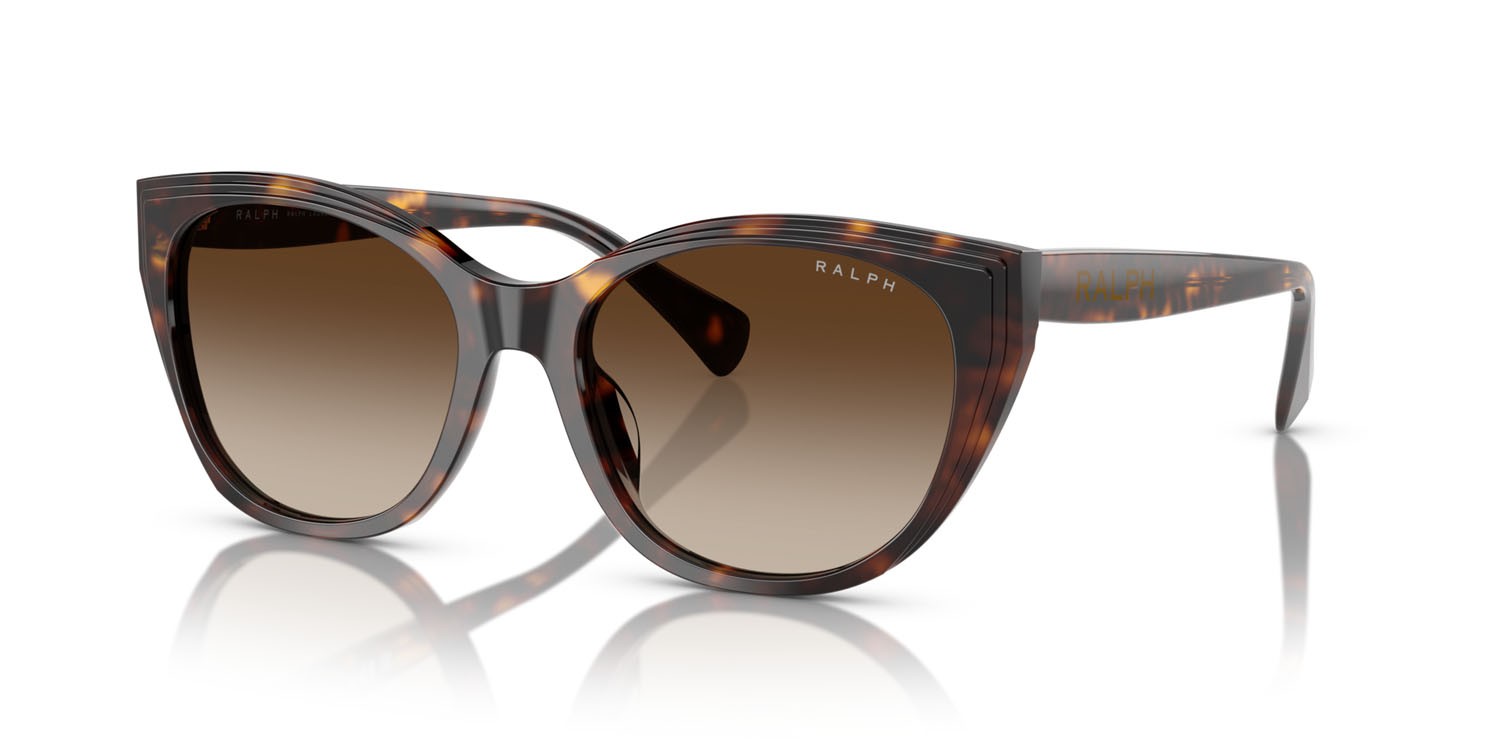 Sunglasses Ralph RA 5324U (500313) color havana scuro lucido shape square lenses marrone sfumato