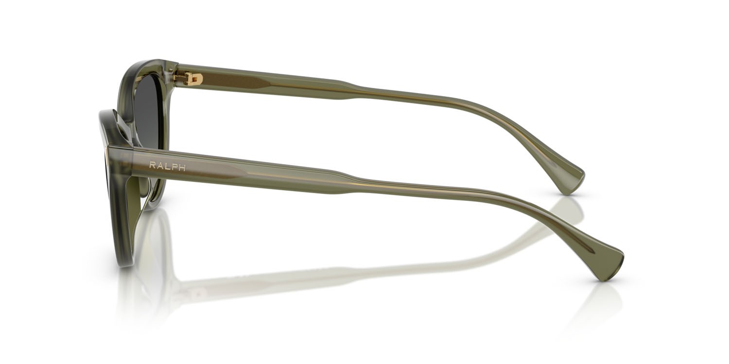Sunglasses Ralph RA 5326U (615911) color verde lucido opalescente shape cat eye lenses verde sfumato