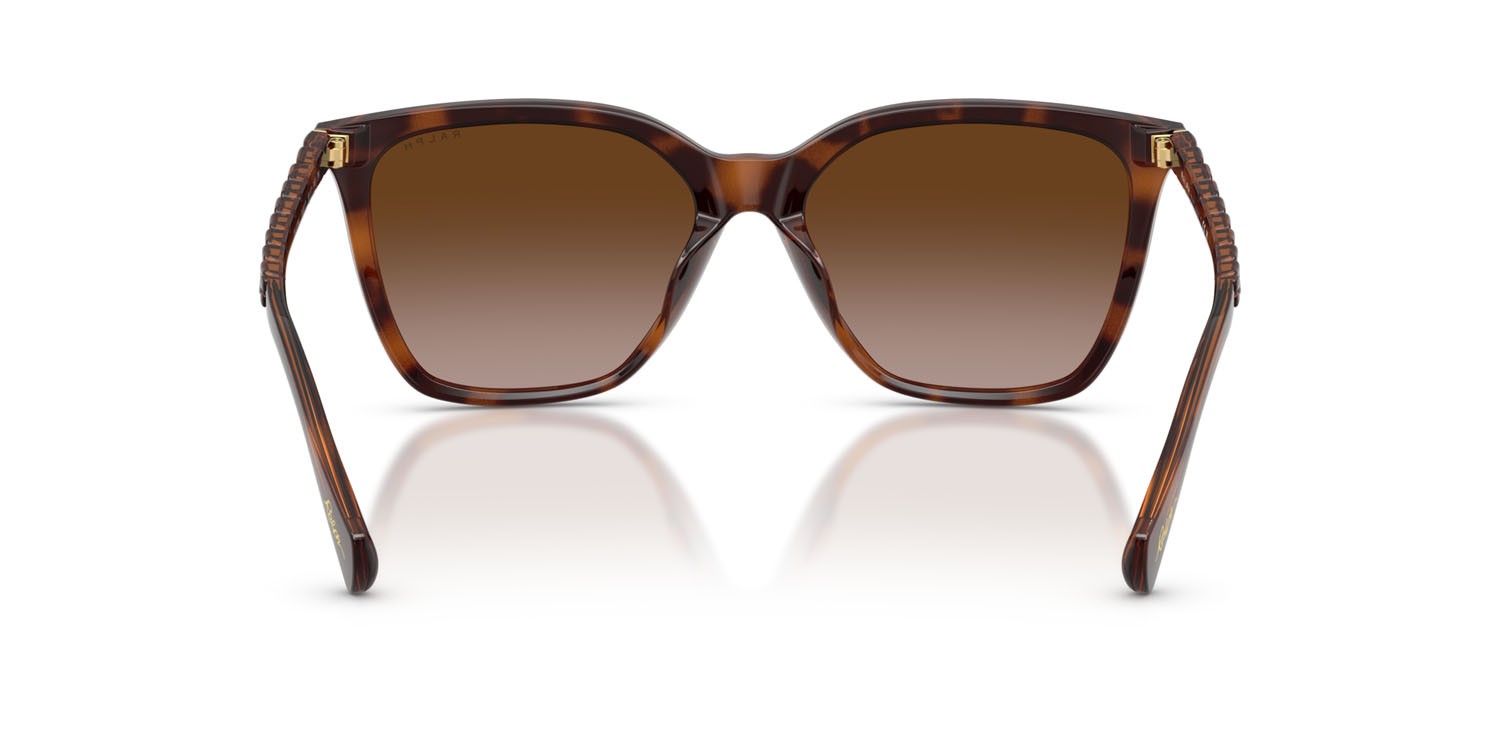 Sunglasses Ralph RA 5328U (614913) color havana scuro lucido shape square lenses marrone sfumato