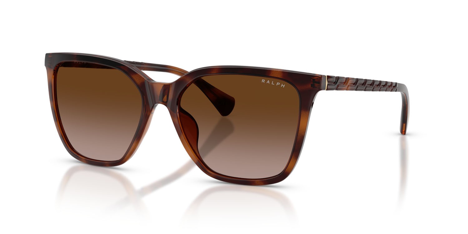 Sunglasses Ralph RA 5328U (614913) color havana scuro lucido shape square lenses marrone sfumato
