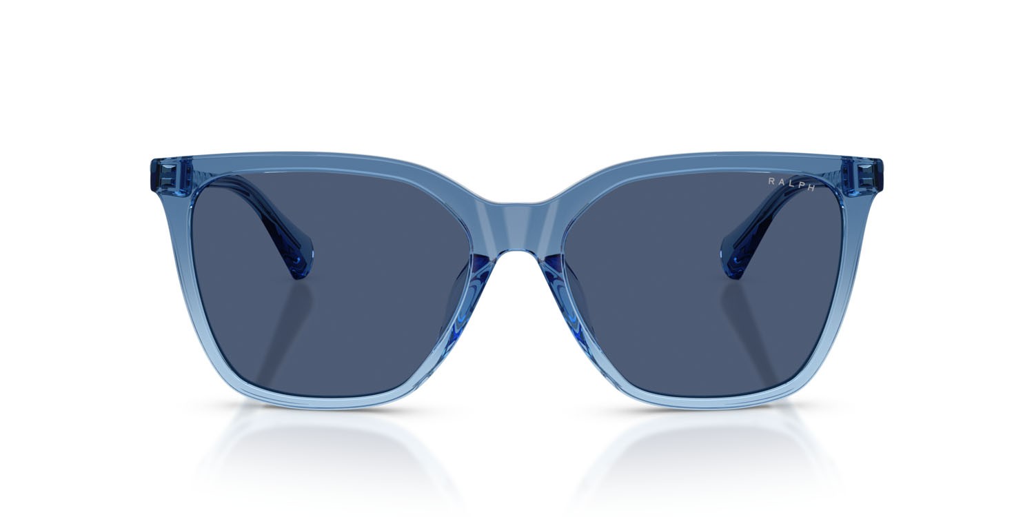 Sunglasses Ralph RA 5328U (623680) color blu lucido sfumato shape square lenses blu