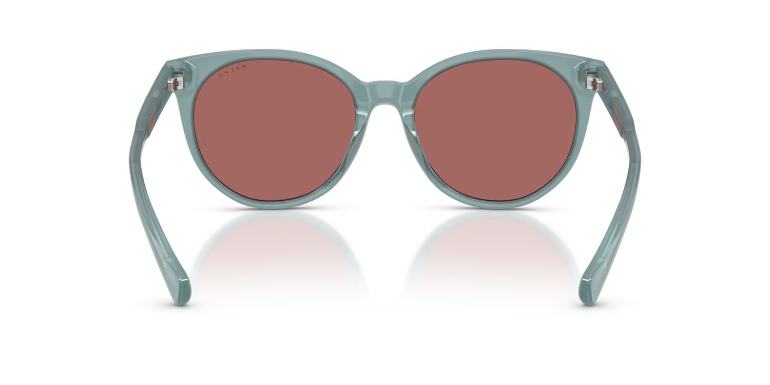 Occhiali da sole Ralph RA 5331U (624069) colore shiny milky blue forma pantos lenti rosa