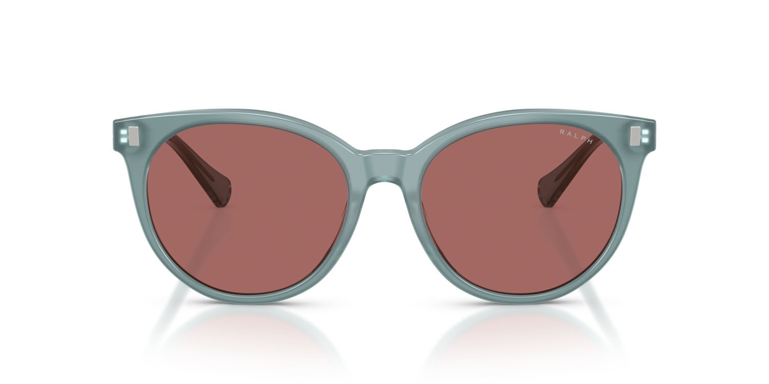 Occhiali da sole Ralph RA 5331U (624069) colore shiny milky blue forma pantos lenti rosa
