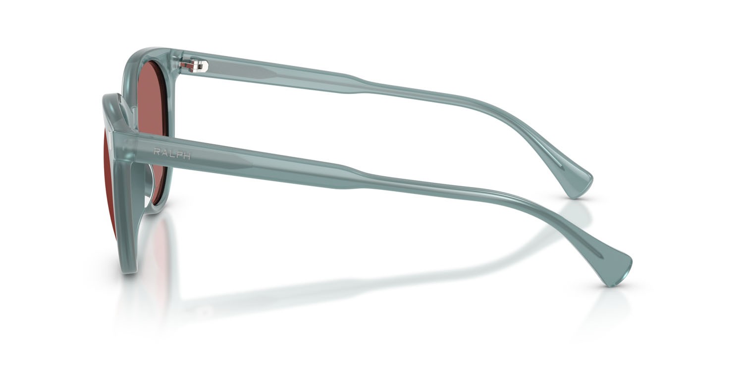 Occhiali da sole Ralph RA 5331U (624069) colore shiny milky blue forma pantos lenti rosa