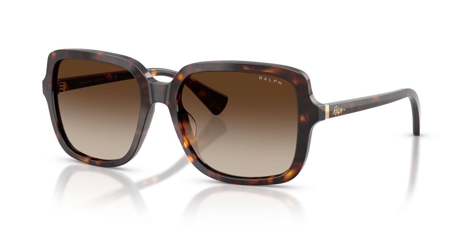 Sunglasses Ralph RA 5333U (500313) color havana scuro lucido shape square lenses marrone sfumato