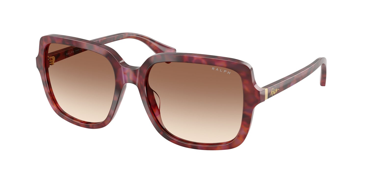 Sunglasses Ralph RA 5333U (623913) color havana viola brillante shape square lenses marrone chiaro sfumato