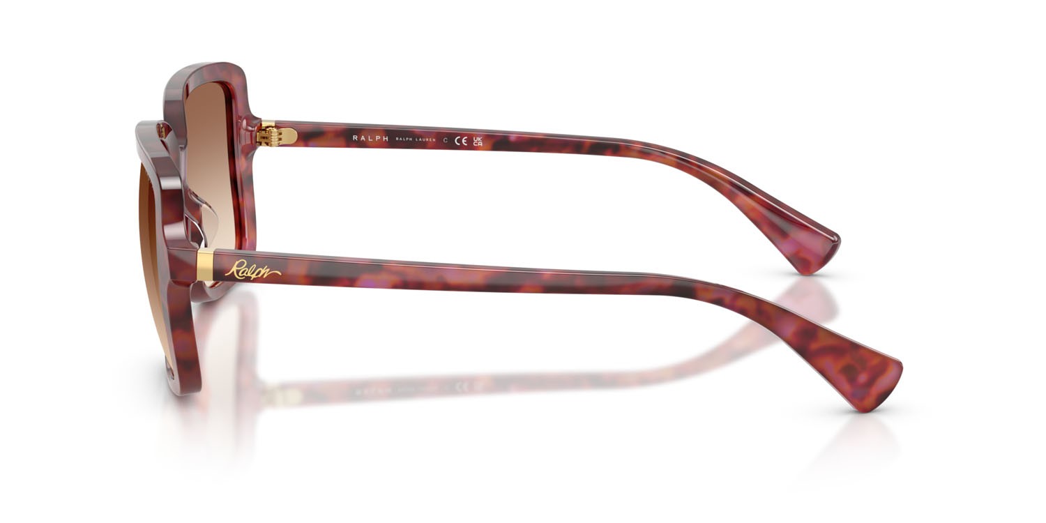 Sunglasses Ralph RA 5333U (623913) color havana viola brillante shape square lenses marrone chiaro sfumato