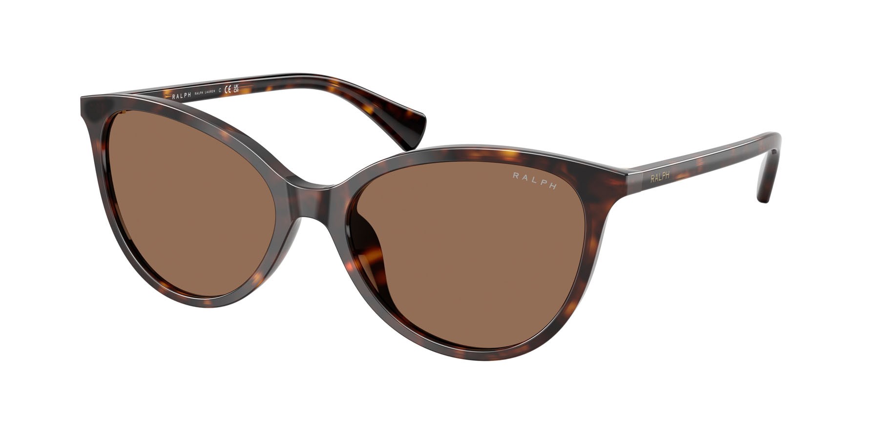 Sunglasses Ralph RA 5339U (500373) color havana scuro shape pantos lenses marrone