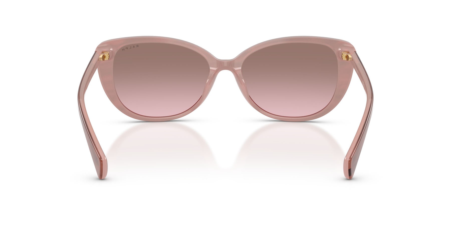 Sunglasses Ralph RA 5340U (62919T) color striato rosa shape butterfly lenses violetto sfumato