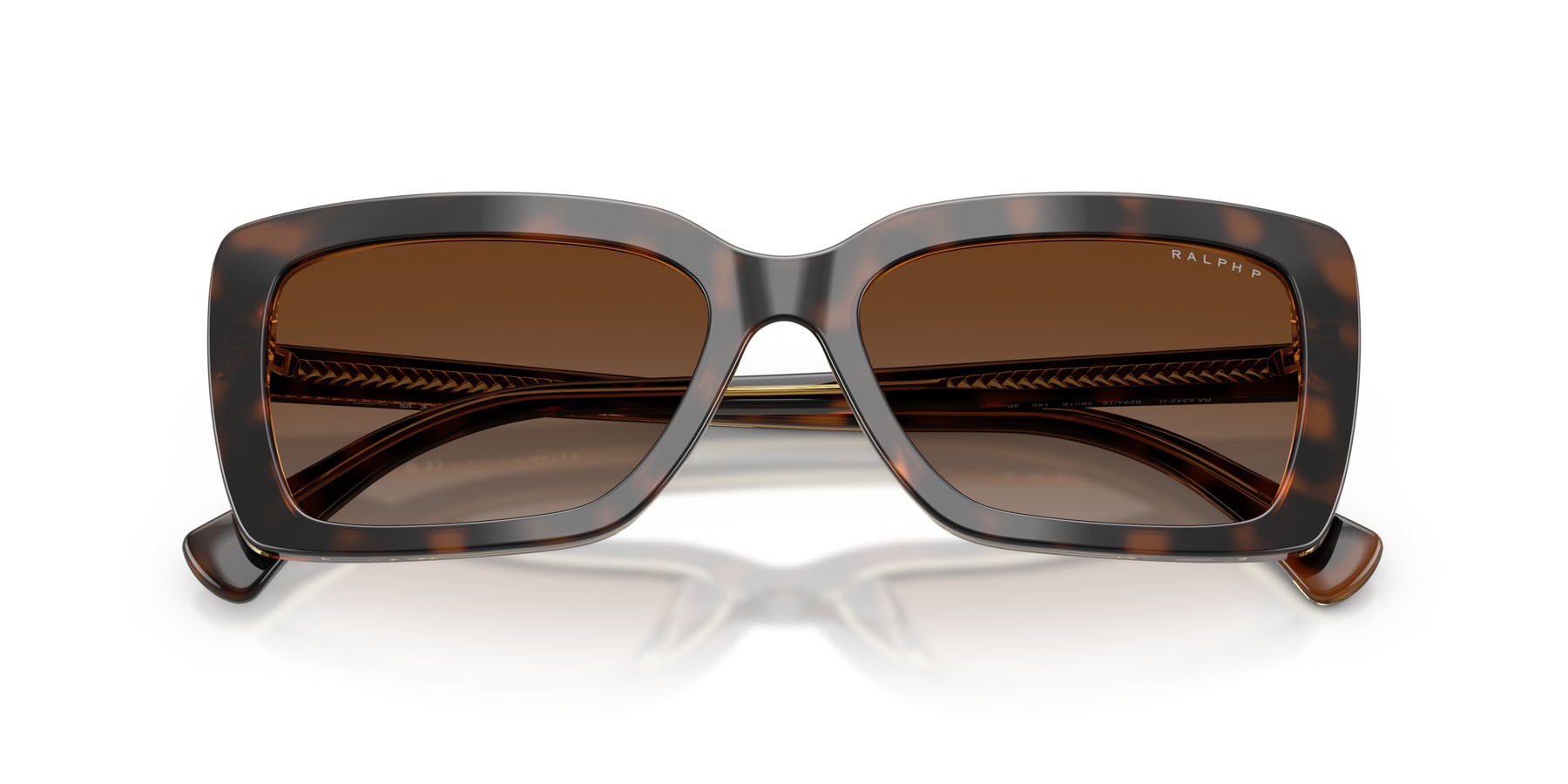 Sunglasses Ralph RA 5342U (6294T5) color tartarugato shape rectangle lenses polarized marrone sfumata