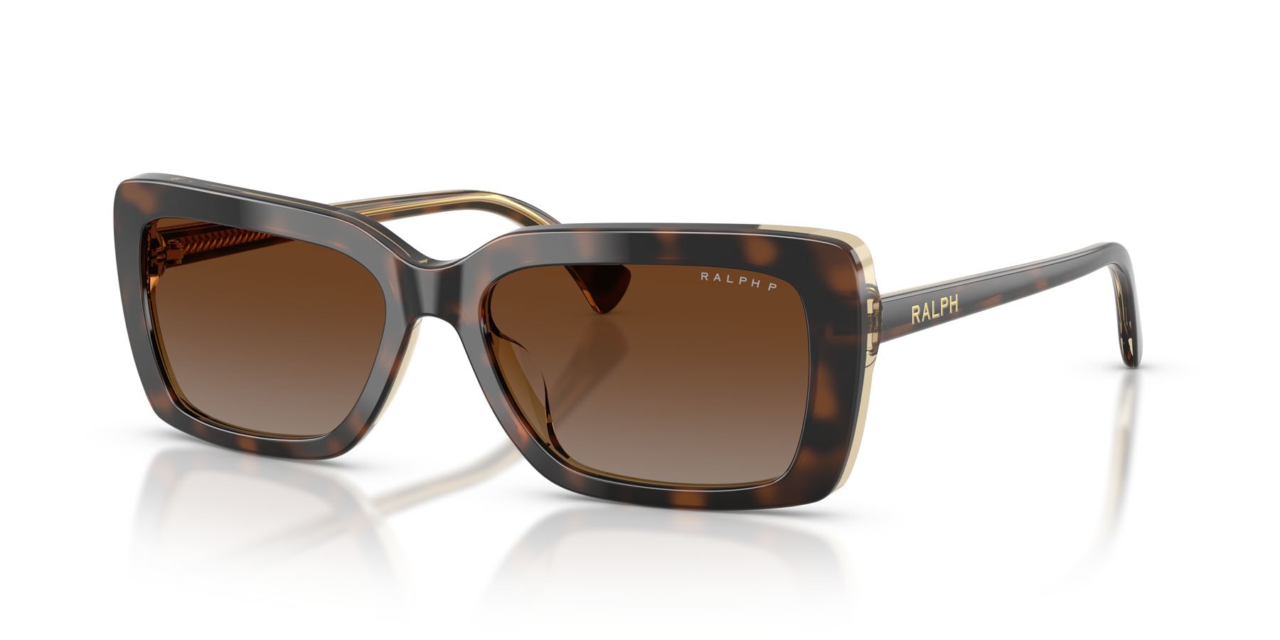 Sunglasses Ralph RA 5342U (6294T5) color tartarugato shape rectangle lenses polarized marrone sfumata