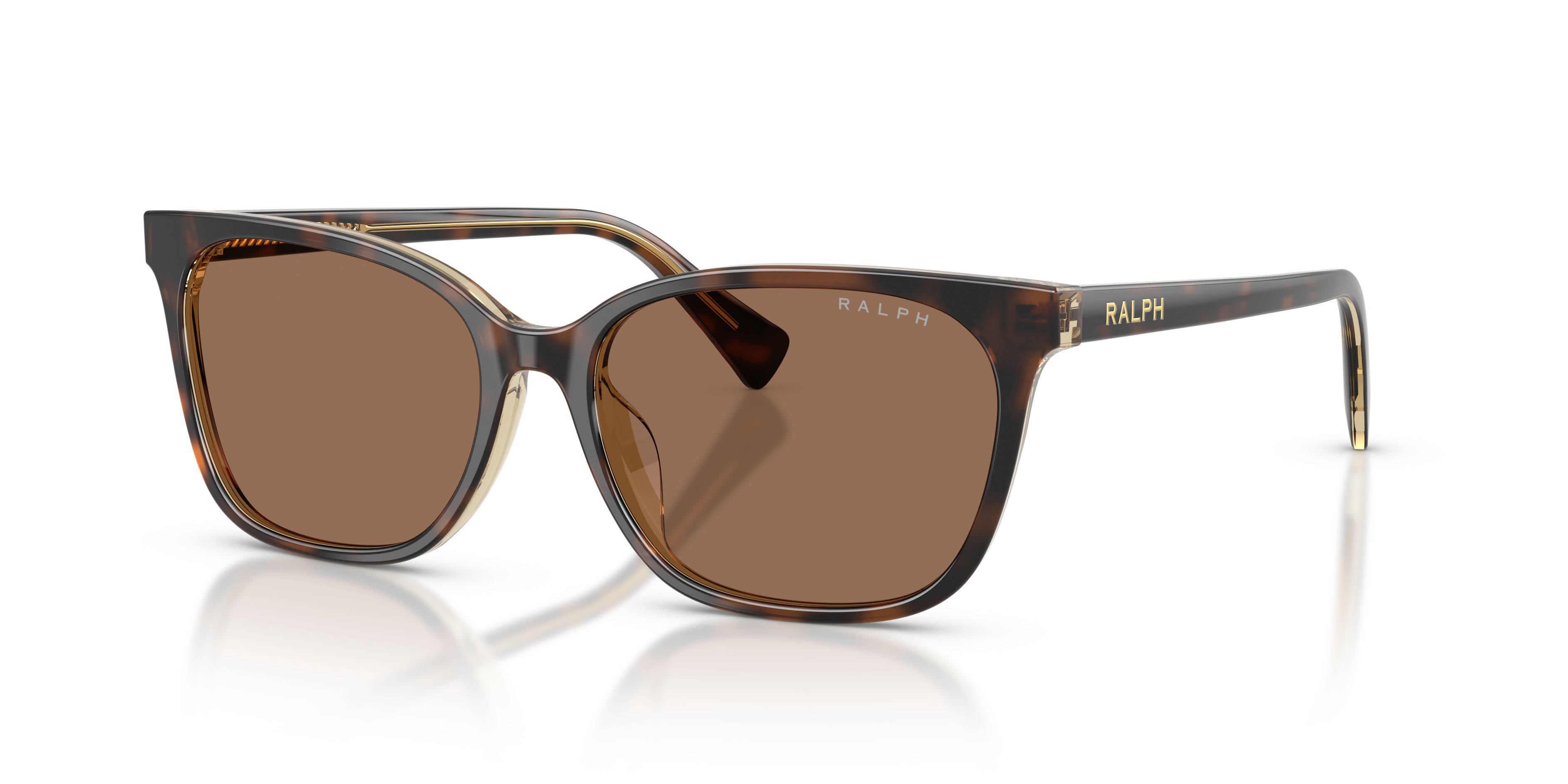 Sunglasses Ralph RA 5348U (629473) color tortoise/transparent shape square lenses marrone