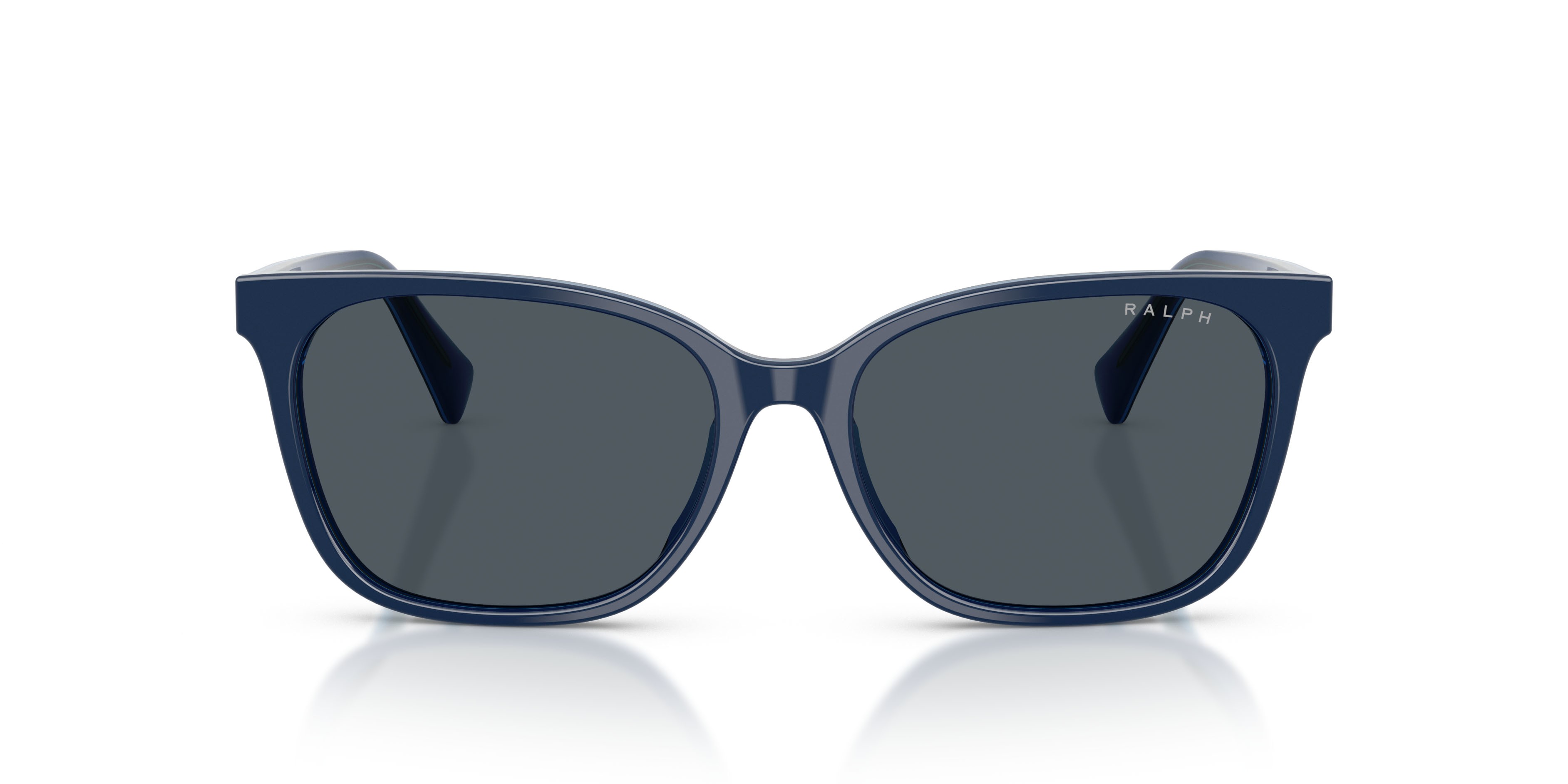 Sunglasses Ralph RA 5348U (634887) color blu trasparente shape square lenses blu/grigio