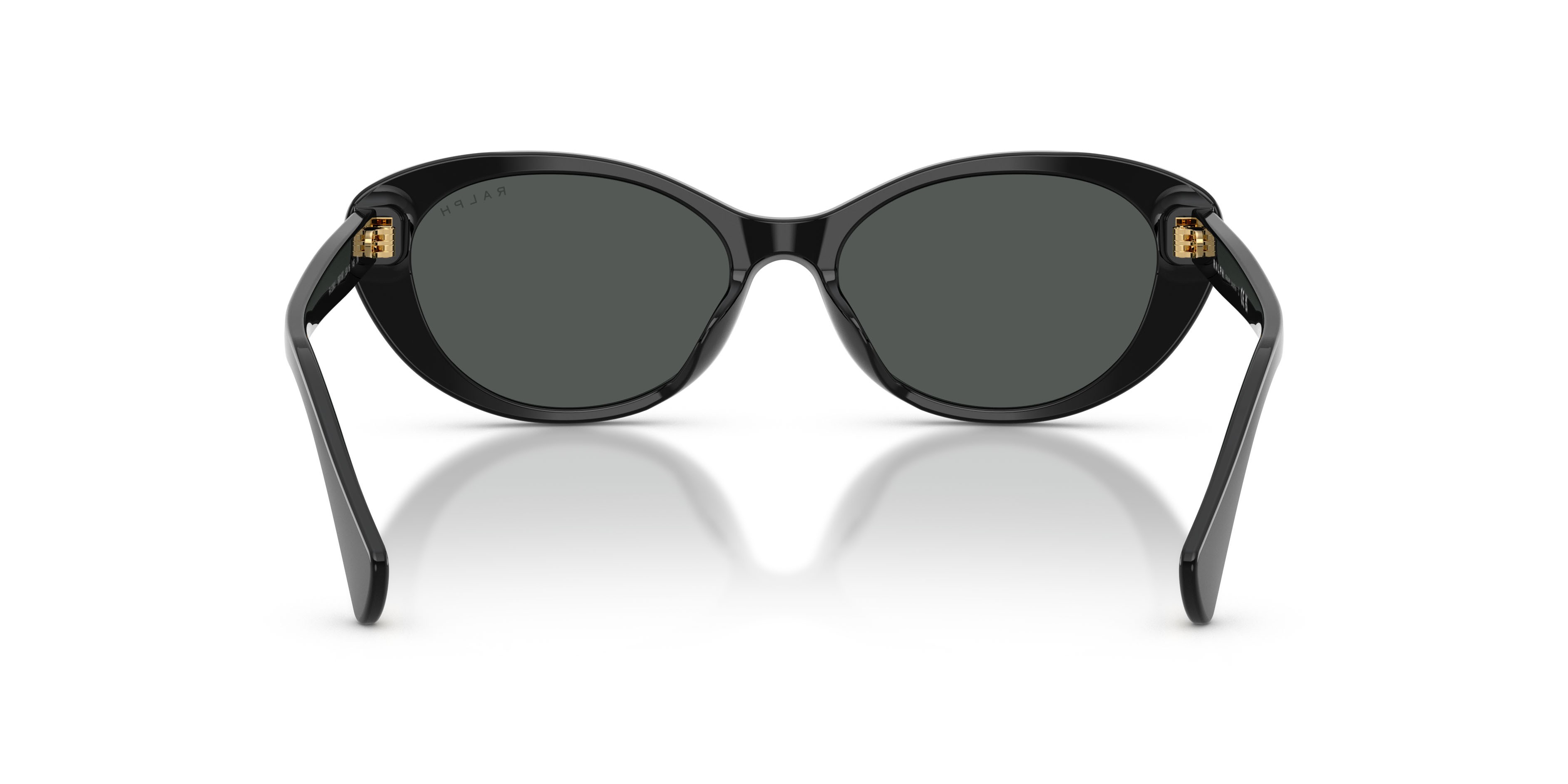 Sunglasses Ralph RA 5350U (500187) color nero lucido shape oval lenses grigio