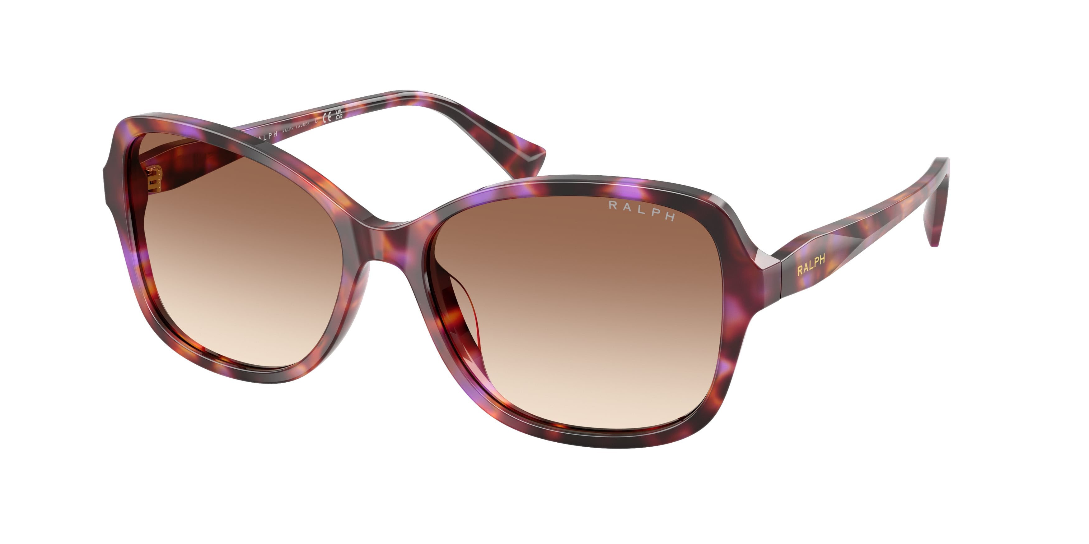 Sunglasses Ralph RA 5351U (623913) color havana violetto shape square lenses marrone sfumato