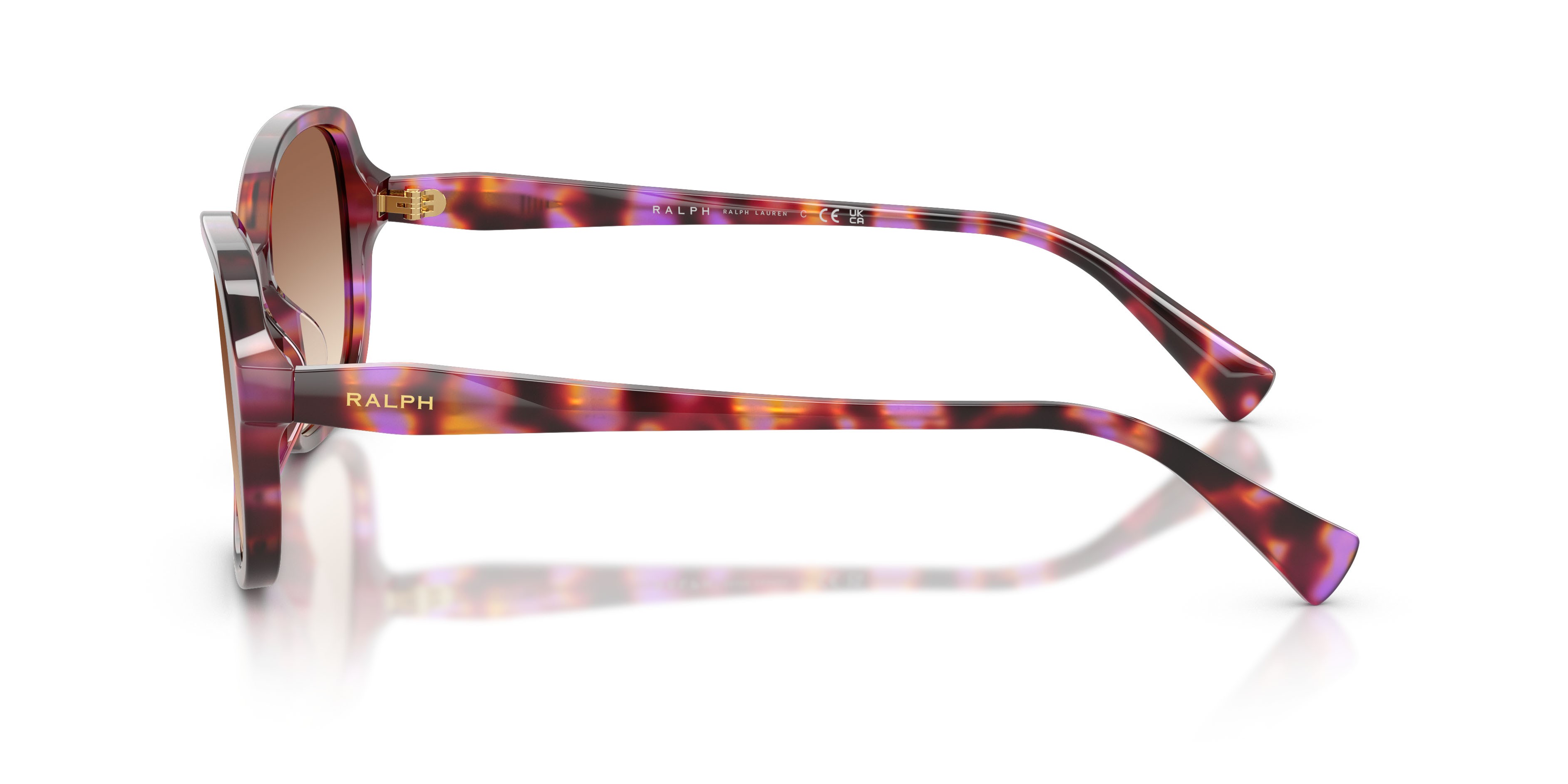 Sunglasses Ralph RA 5351U (623913) color havana violetto shape square lenses marrone sfumato