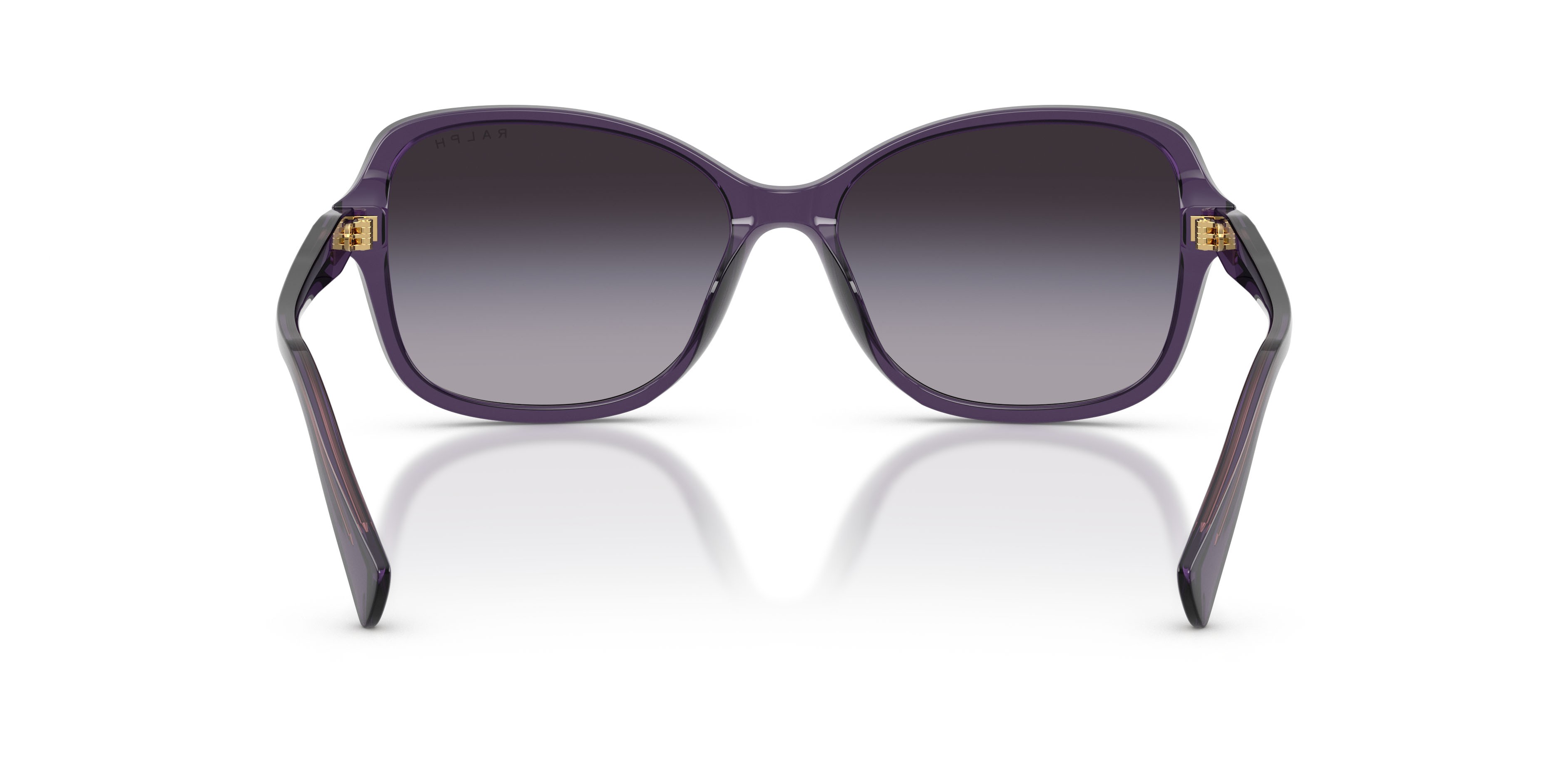 Sunglasses Ralph RA 5351U (63458G) color violetto scuro shape square lenses grigio sfumato