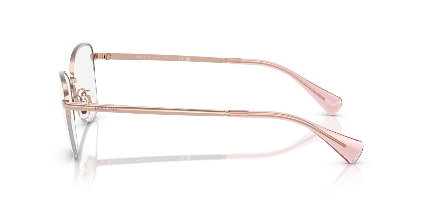 Eyeglasses Ralph RA 6061 (9427) color rose gold lucido shape irregular lenses lente demo