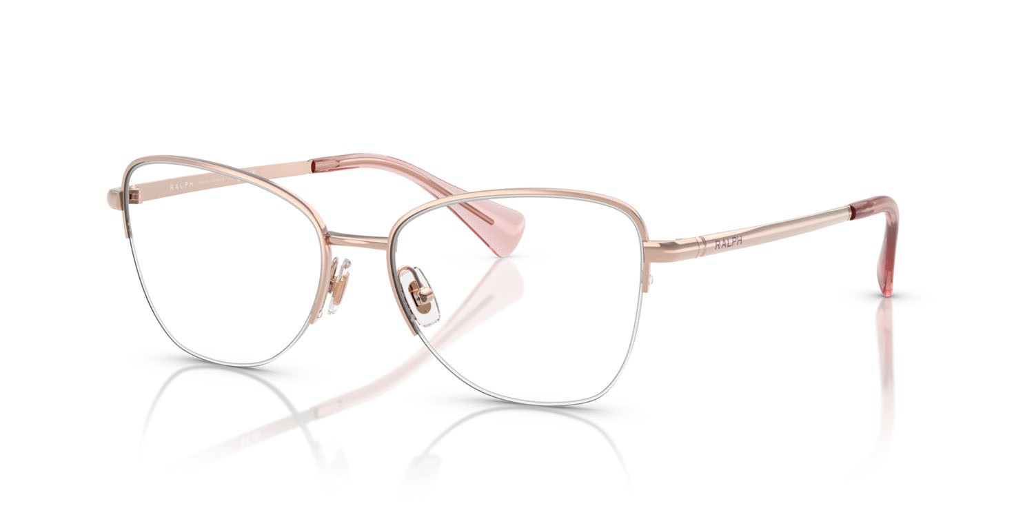 Eyeglasses Ralph RA 6061 (9427) color rose gold lucido shape irregular lenses lente demo
