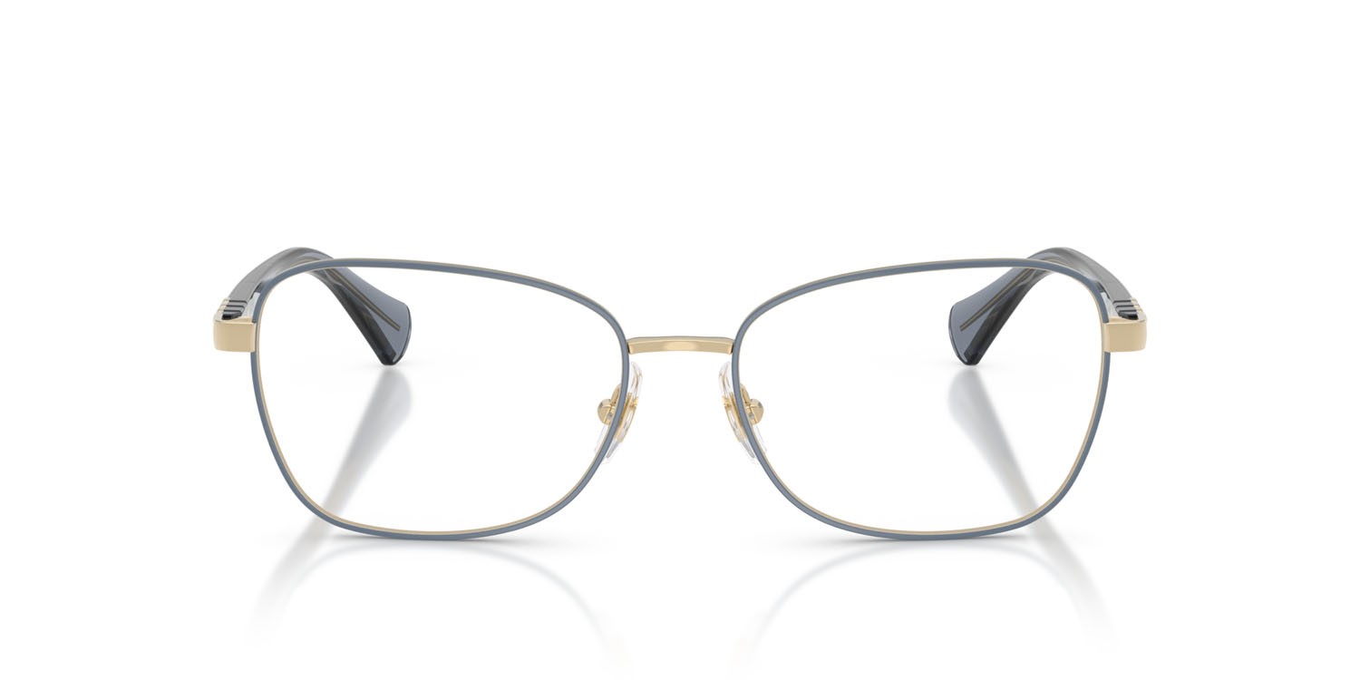Occhiali da vista Ralph RA 6062 (9480) colore azzurro lucido forma quadrato lenti lente demo