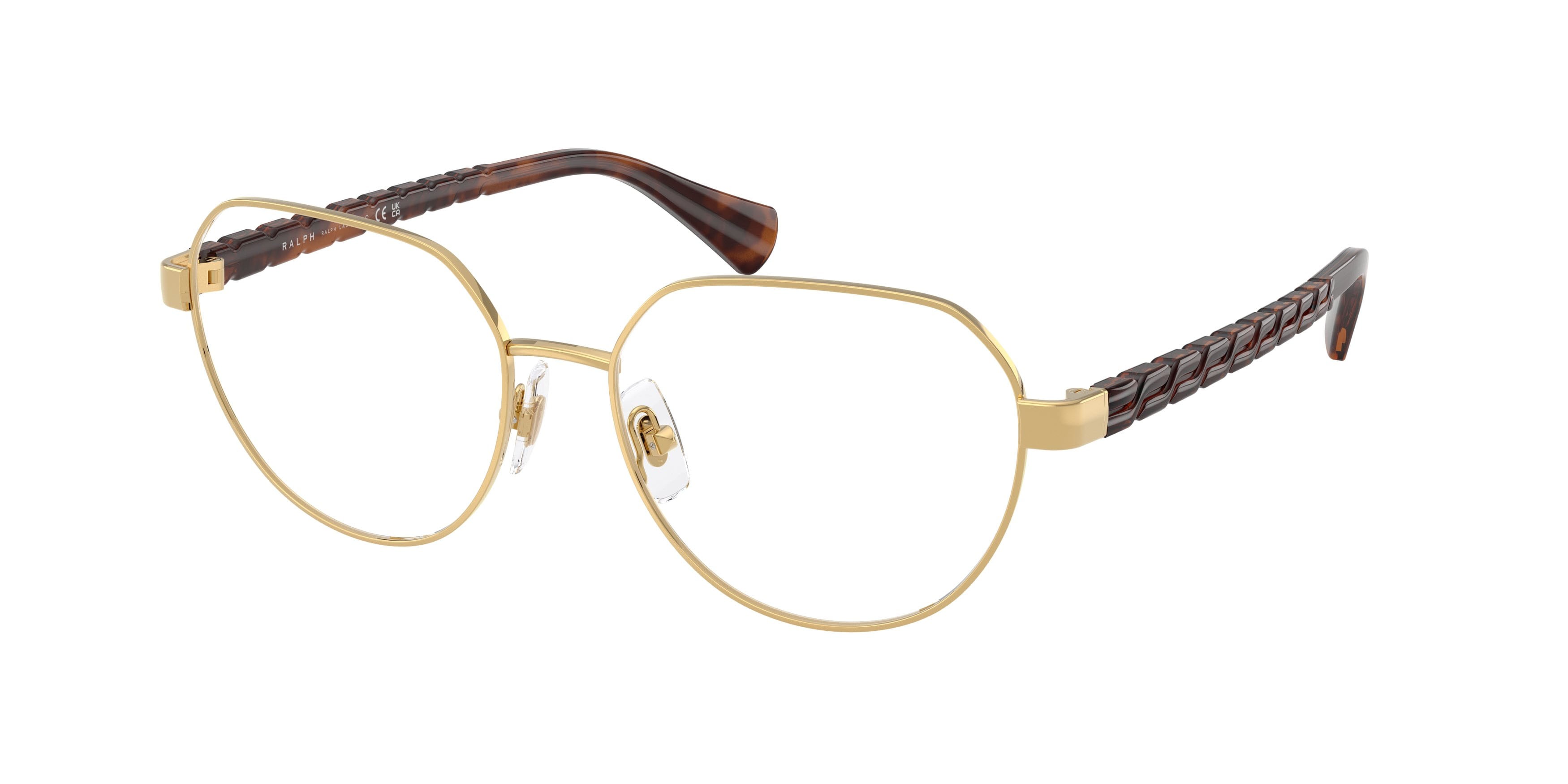 Eyeglasses Ralph RA 6065 (9490) color oro lucido shape irregular lenses lente demo