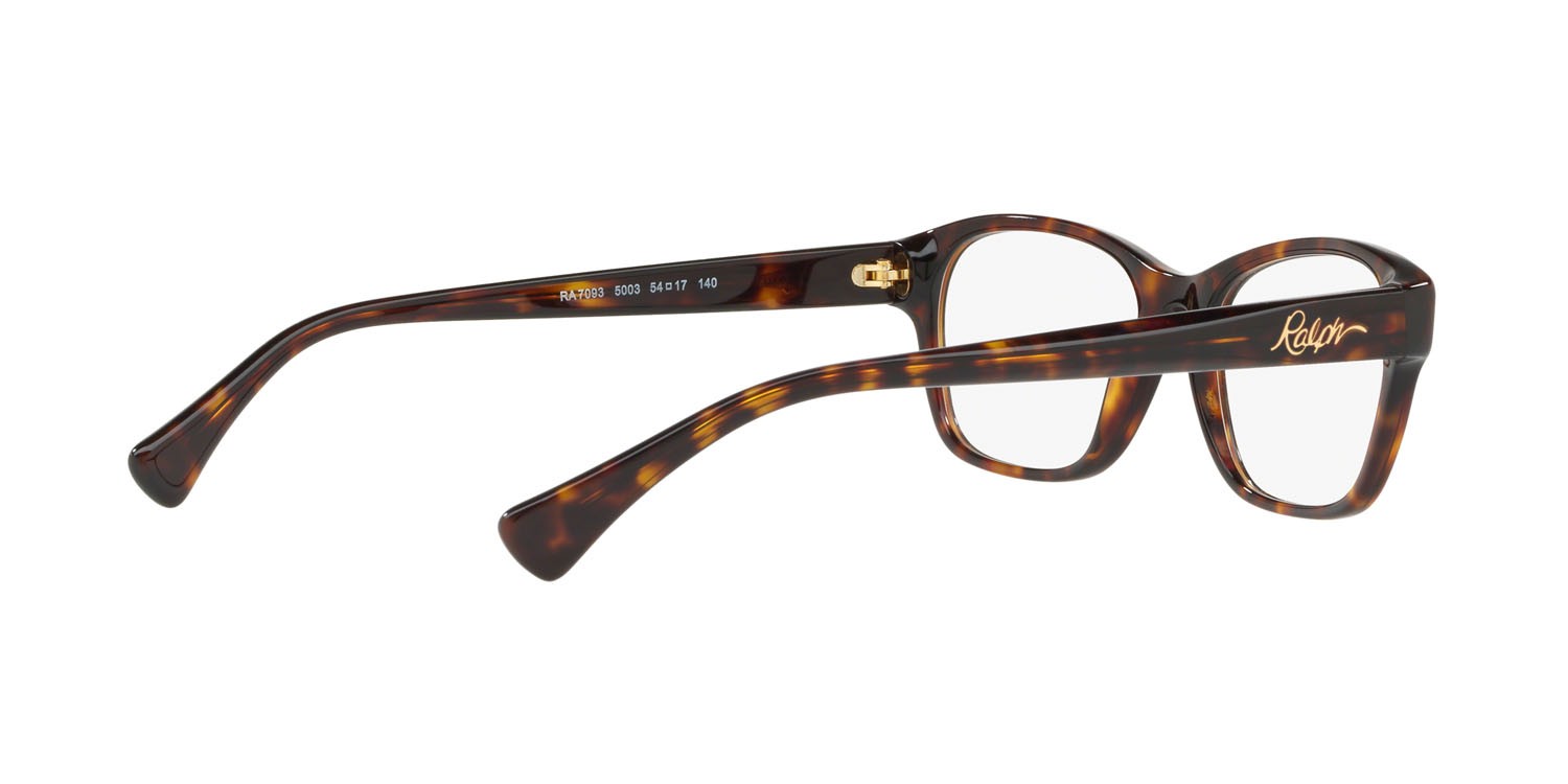 Brillen Ralph RA 7093 (5003) farbe havana scuro lucido form quadratisch gläser lente demo