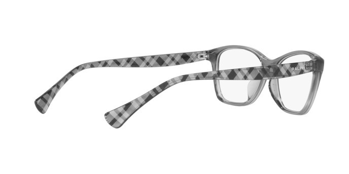 Brillen Ralph RA 7144U (5799) farbe grigio trasparente lucido form quadratisch gläser lente demo