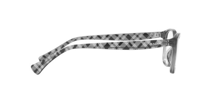 Brillen Ralph RA 7144U (5799) farbe grigio trasparente lucido form quadratisch gläser lente demo