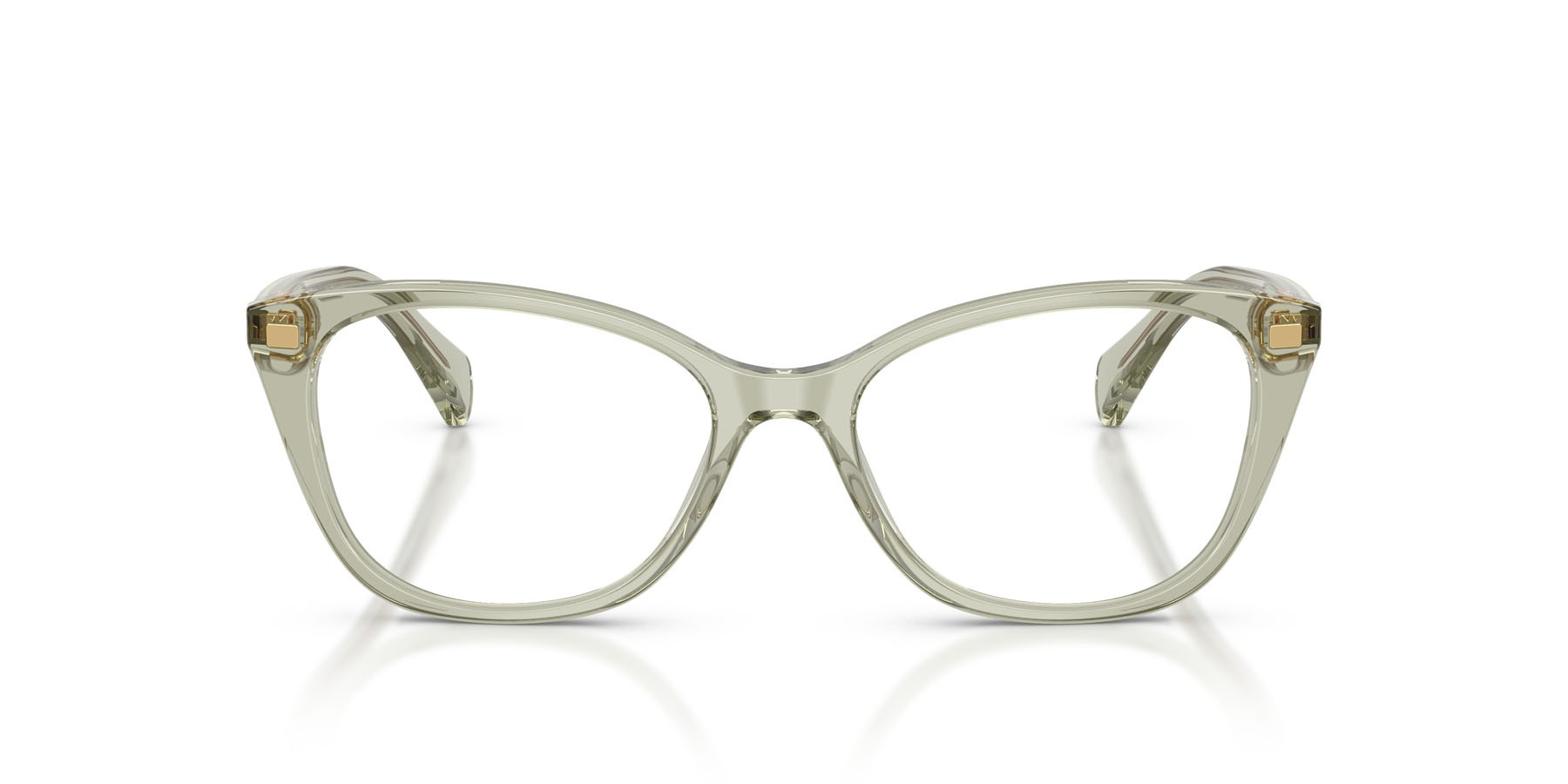 Eyeglasses Ralph RA 7146 (6279) color verde trasparente shape square lenses lente demo
