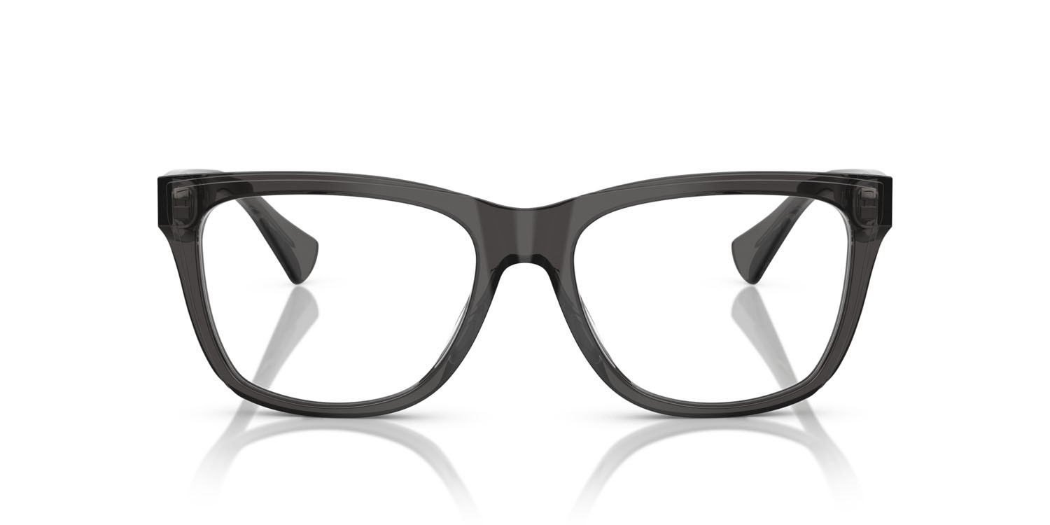 Eyeglasses Ralph RA 7170U (5536) color nero trasparente lucido shape rectangle lenses lente demo