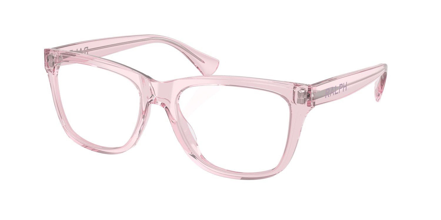 Eyeglasses Ralph RA 7170U (6190) color rosa brillante trasparente shape rectangle lenses lente demo