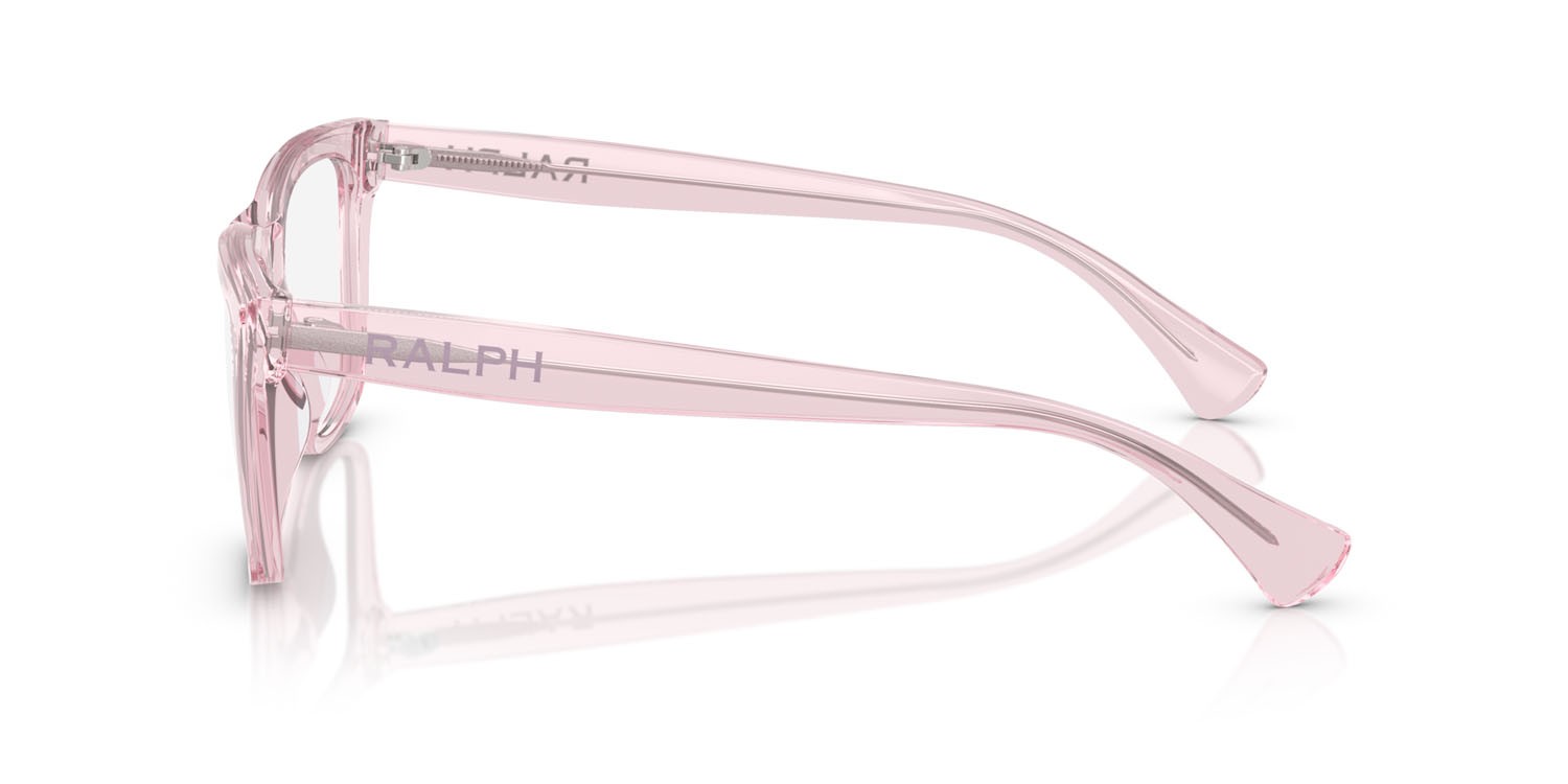Eyeglasses Ralph RA 7170U (6190) color rosa brillante trasparente shape rectangle lenses lente demo
