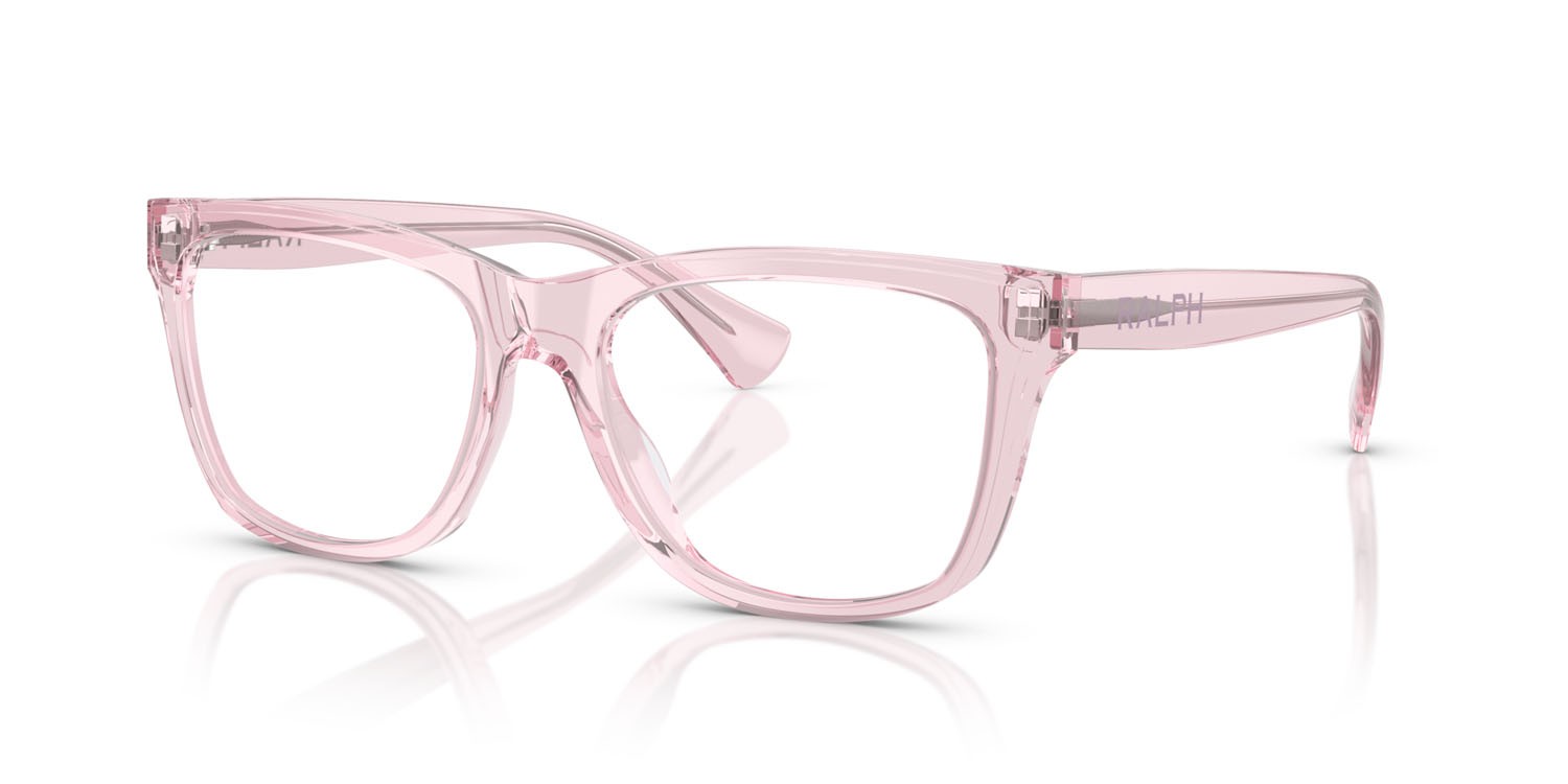 Eyeglasses Ralph RA 7170U (6190) color rosa brillante trasparente shape rectangle lenses lente demo