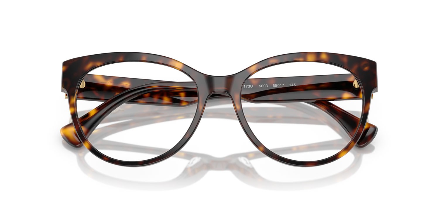 Eyeglasses Ralph RA 7173U (5003) color havana lucido shape pantos lenses lente demo