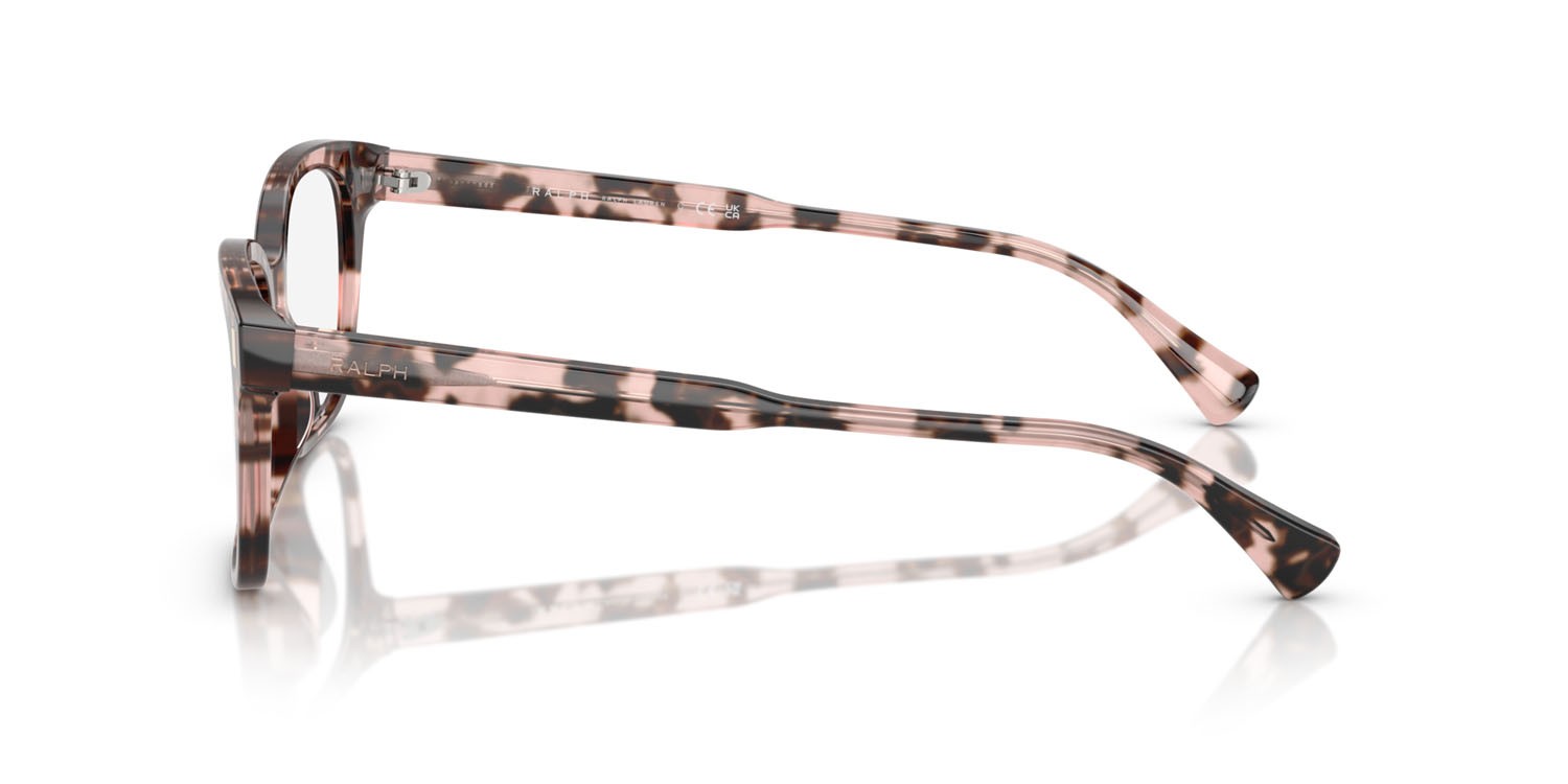 Eyeglasses Ralph RA 7174U (5575) color havana rosa brillante shape rectangle lenses lente demo