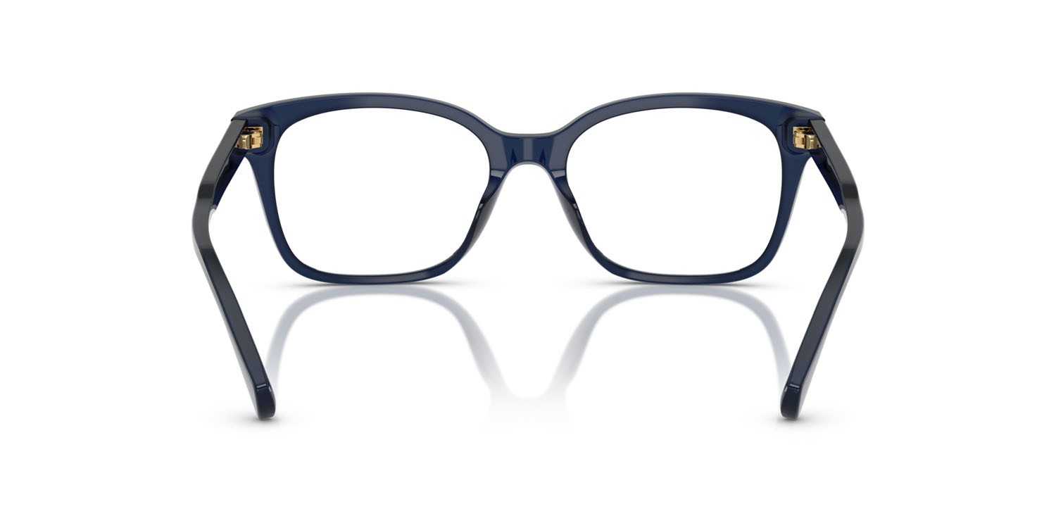 Eyeglasses Ralph RA 7174U (6059) color blu opalescente lucido shape rectangle lenses lente demo