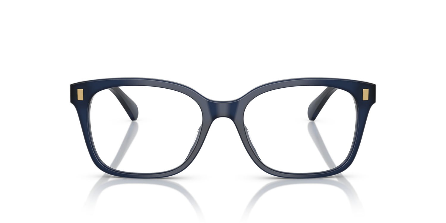 Eyeglasses Ralph RA 7174U (6059) color blu opalescente lucido shape rectangle lenses lente demo