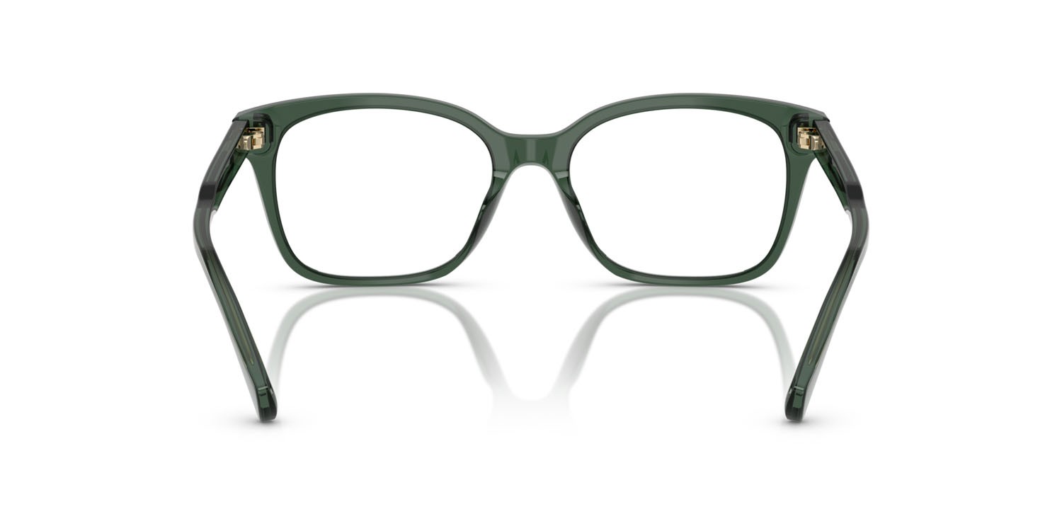 Occhiali da vista Ralph RA 7174U (6206) colore verde trasparente lucido forma rettangolare lenti lente demo