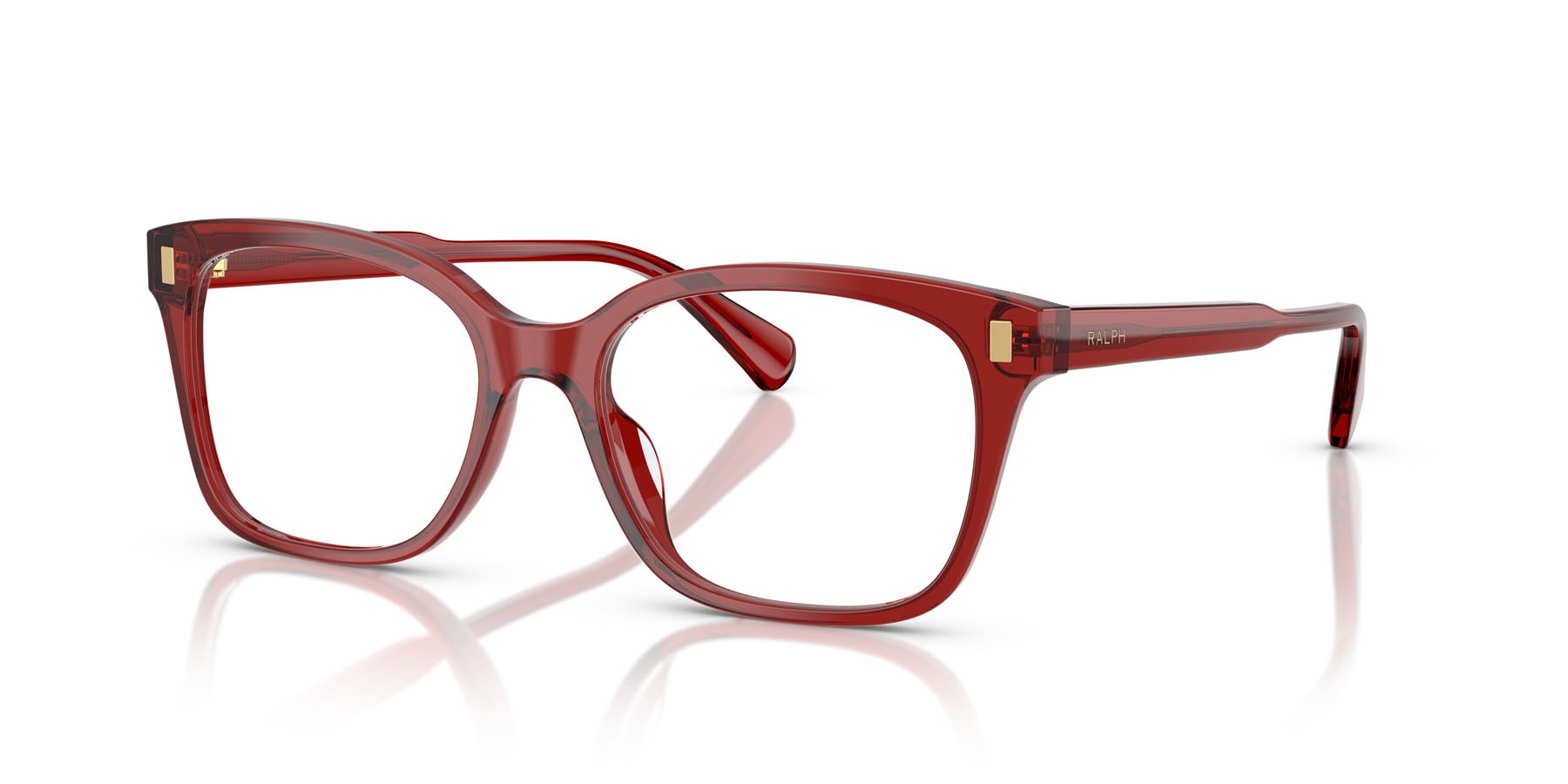 Occhiali da vista Ralph RA 7174U (6320) colore bordeaux brillante forma rettangolare lenti lente demo