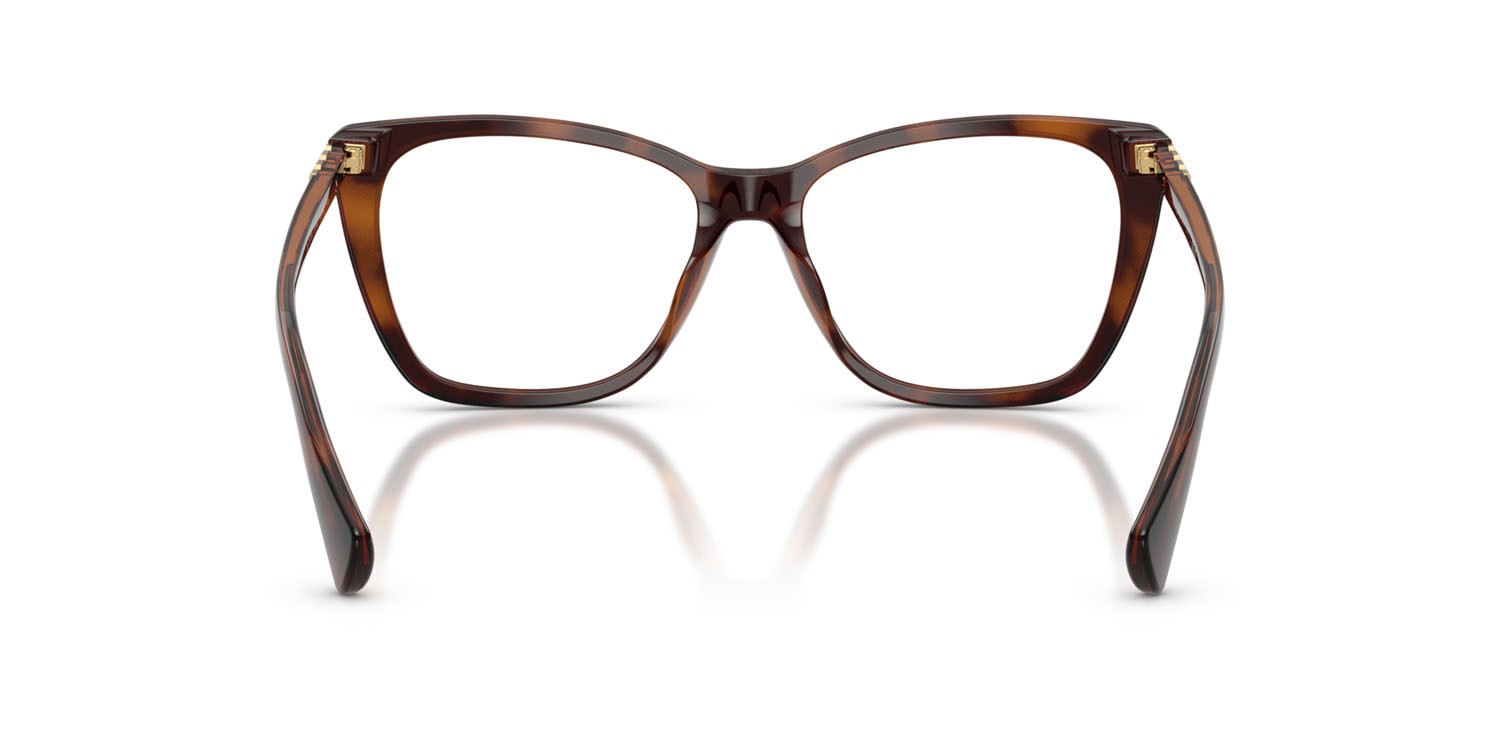 Occhiali da vista Ralph RA 7177U (6149) colore havana scuro lucido forma farfalla lenti lente demo
