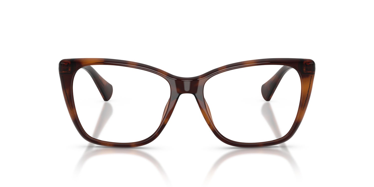 Occhiali da vista Ralph RA 7177U (6149) colore havana scuro lucido forma farfalla lenti lente demo