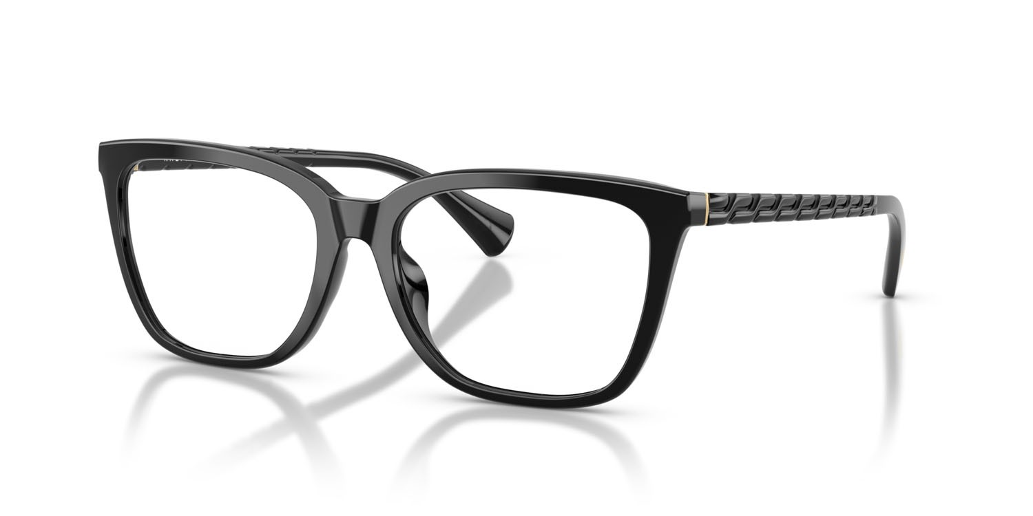 Occhiali da vista Ralph RA 7178U (5001) colore nero lucido forma farfalla lenti lente demo